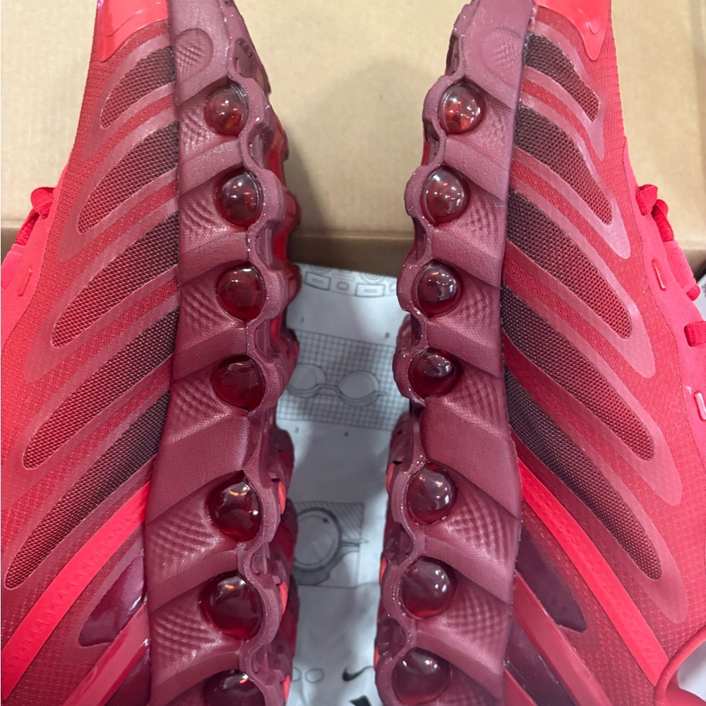 Nike Red Women's Air Max Athletic Sneakers - Picture 9 of 15
